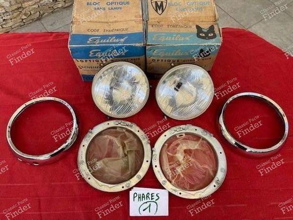 Pair of complete headlights - 1st generation - CITROËN DS / ID - ABTP 523- 4