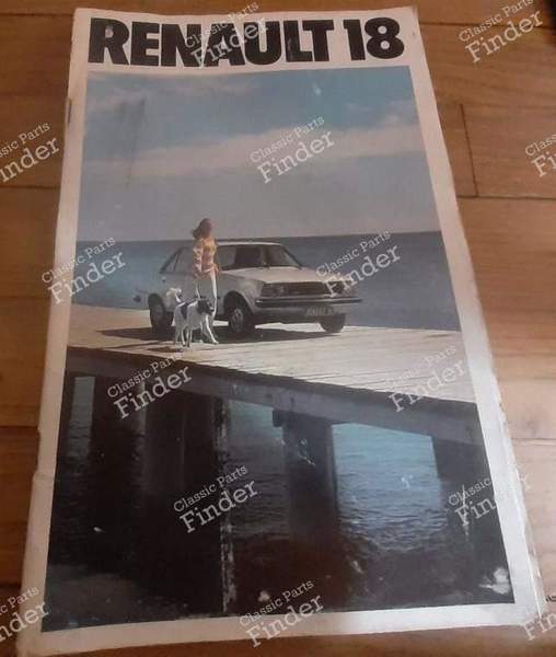 Advertising booklet - RENAULT 18 (R18) - 19.121.18- 0