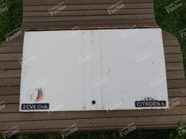 White 2CV6 Club trunk door - CITROËN 2CV - 0
