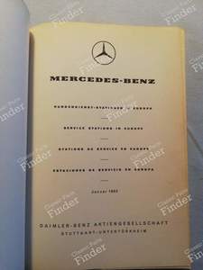 Mercedes Booklet - Service stations - MERCEDES BENZ 180 / 190 (W120 / W121) (Kleiner Ponton) - I.60.100- thumb-1