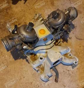 Intake manifold with carburetors from a Range Rover V8 3.5 - LAND ROVER Range Rover